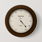 Ingenuity Meter  Style Steampunk Gage Ronde Button 7,6 Cm (Voorkant)