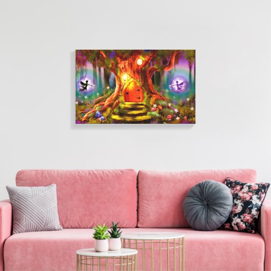 Ingepakt canvas De magische boom (Insitu (Woonkamer))