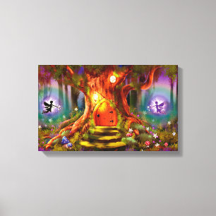 Ingepakt canvas De magische boom Afdruk
