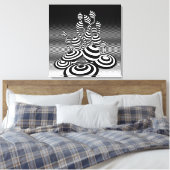 Ingepakt canvas kunst Magic Mushrooms optisch ontw (Insitu (Slaapkamer))