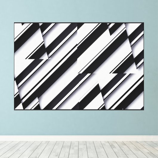 Ingepakt canvas met modern abstract ontwerp afdruk (Insitu (Houten vloer))