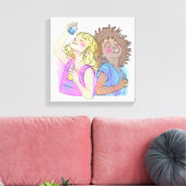 Ingepakt Canvas Parfum Besties Afdruk (Insitu (Woonkamer))