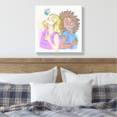 Ingepakt Canvas Parfum Besties Afdruk (Insitu (Slaapkamer))