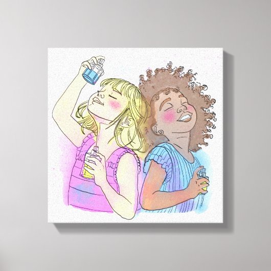 Ingepakt Canvas Parfum Besties Afdruk (Voorkant)