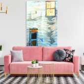 ingepakt canvas rond raam en deur afdruk (Insitu (Woonkamer))