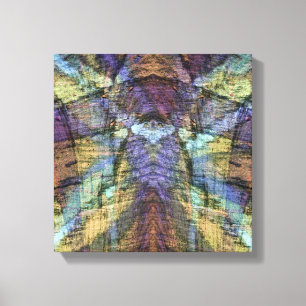 Ingepakt canvasprint, Abstract krijt op cement 2 Canvas Afdruk