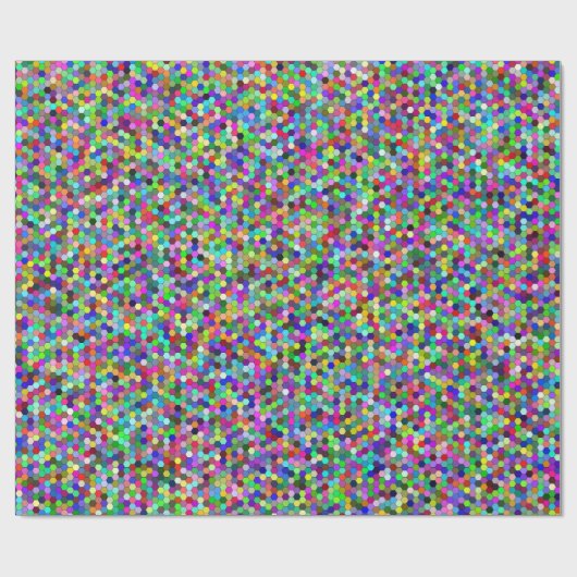 Ingepakt Hexagons Verpakkend Document Cadeaupapier (Vlak)