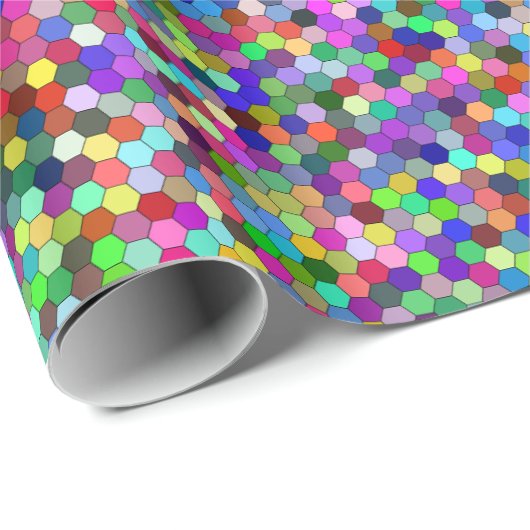 Ingepakt Hexagons Verpakkend Document Cadeaupapier (Rol Hoek)