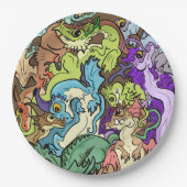 ingepakt in draken papieren bordje (Voorkant)