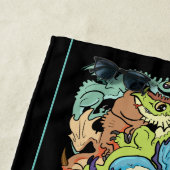 ingepakt in draken strandlaken (In situ)