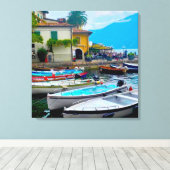 Ingepakt Strandcanvas Canvas Afdruk (Insitu (Houten vloer))
