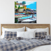 Ingepakt Strandcanvas Canvas Afdruk (Insitu (Slaapkamer))