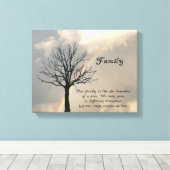 INGEPAKTE CANVAS-FAMILIE QUOTE CANVAS AFDRUK (Insitu (Houten vloer))