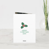 Ingepakte kerstcadeaus feestdagen kaart (Achterkant)