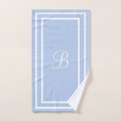 Ingepareerde Babyblauwe handdoekset Bad Handdoek (Handdoek)