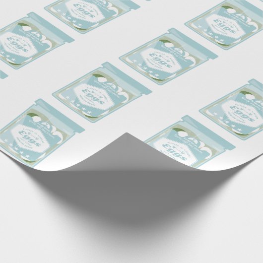Ingepekelde eieren cadeaupapier (Hoek)