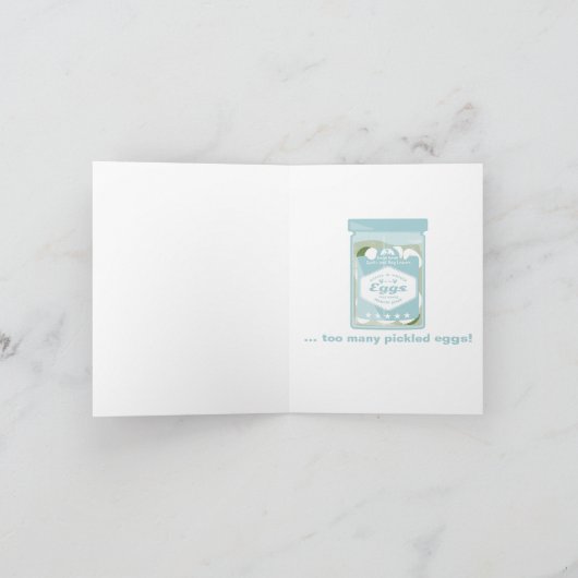 Ingepekelde eieren kaart (Binnen)