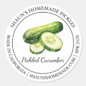 Ingepekelde komkommer Modern label (Voorkant)