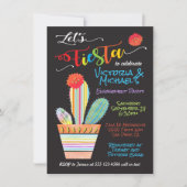 Ingepotte Cactus Mexicaanse Fiesta Uitnodiging (Voorkant)