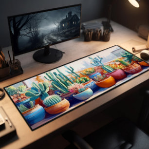 Ingepotte cactus Planten grillig schilderij groot Bureaumat