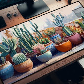 Ingepotte cactus Planten grillig schilderij groot Bureaumat