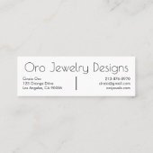 Ingepotte cactus & vetplanten Boho Line Art Patroo Mini Visitekaartje (Achterkant)