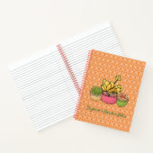 Ingepotte cactus vetplanten notitieboek (Binnen)