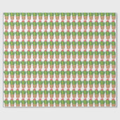 Ingepotte Plant Cactus Cactussen Succulent Tuinier Cadeaupapier (Vlak)