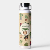 Ingepotte Planten Terracotta Pots Naam Waterfles (Achterkant)