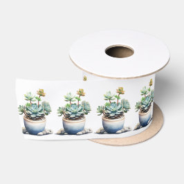 Ingepotte succulente Planten Satijnen Lint