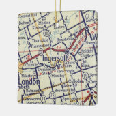 Ingersoll OP Kaart Keramisch Ornament (Links)