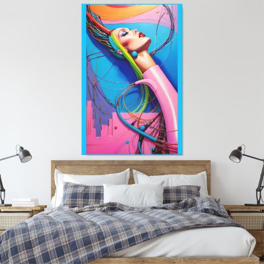 Ingeschakeld Canvas Afdruk (Insitu (Slaapkamer))