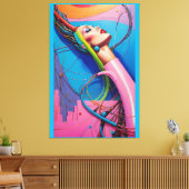 Ingeschakeld Canvas Afdruk (Insitu (Woonkamer))