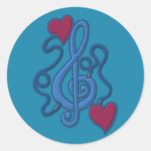 Ingeschakeld op Music Blue Note Stickers
