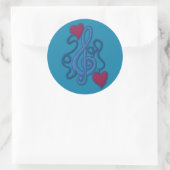 Ingeschakeld op Music Blue Note Stickers (Tas)
