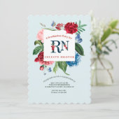 Ingeschreven Afstuderen voor verpleegkundige Flora Kaart (Staand voorkant)