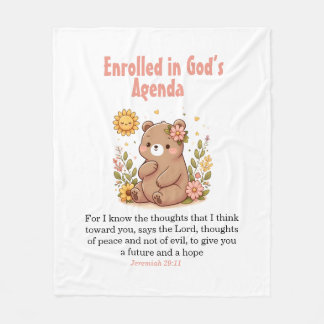 Ingeschreven in Gods agenda Baby deken