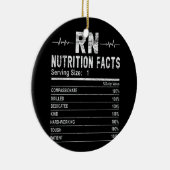 Ingeschreven verpleegster Nutrition Feit Neurse Keramisch Ornament (Rechts)