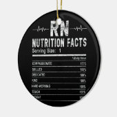 Ingeschreven verpleegster Nutrition Feit Neurse Keramisch Ornament (Links)