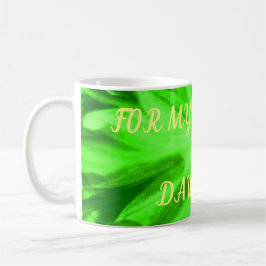 Ingeschreven voor mijn dochtertje lichtgroene natu koffiemok