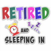 ingeslapen en ingeslapen, sticker (Voorkant)