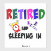 ingeslapen en ingeslapen, sticker (Vel)