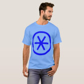 Ingesloten asterisk t-shirt (Voorkant volledig)