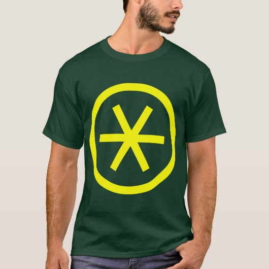 Ingesloten asterisk t-shirt (Voorkant)