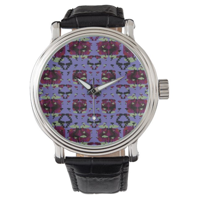 Ingesloten Hemelvlamrozen Horloge (Voorkant)