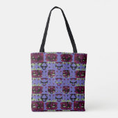 Ingesloten Hemelvlamrozen Tote Bag (Achterkant)