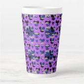 Ingesloten Hemelvlamtulp Latte Mok (Voorkant)