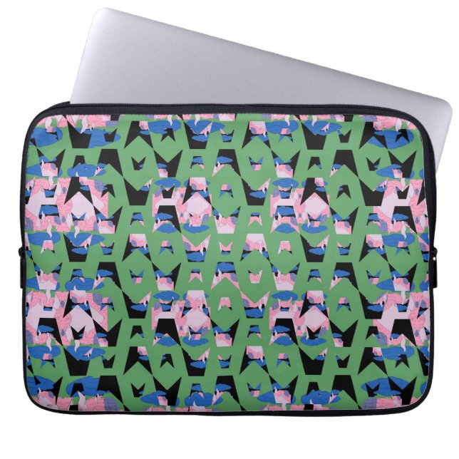 Ingesloten Hemelvlamvleugels Laptop Sleeve (Voorkant)