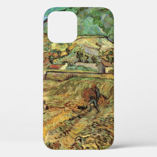 Ingesloten korenveld met boer door Vincent van Gog iPhone 12 Hoesje