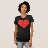 ingesloten - rood t-shirt (Voorkant volledig)